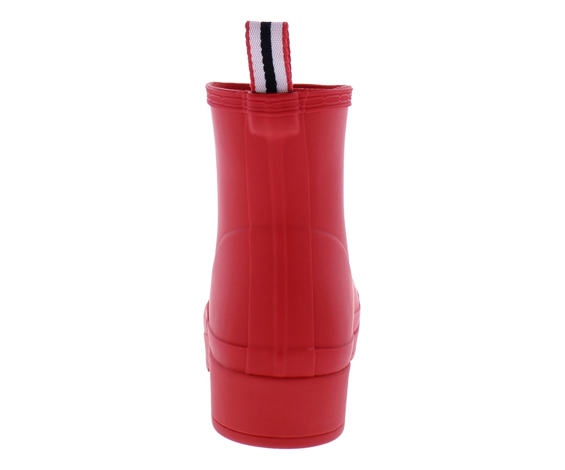 Hunter Women's Play Short Rain Boots Logo Red WFS2020RMA LRD