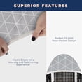 thumbnail image 4 of 12 X 30 Tabletop Ironing Board Cover and Pad, Fits Small,Table Top and Mini Boards, Extra Thick Heavy Duty Padded with Extra White Superior Felt, Scorch and Stain Resistant with Elasticized Edges, 4 of 5