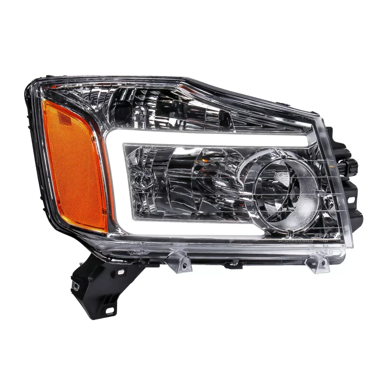 Chrome Headlight Assembly Pair For Nissan Titan 2004-2015 & Armada 2004-2007 - Astorch99