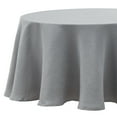 thumbnail image 4 of TEFLON Addison 100% Microfiber Fabric Highly Durable Restaurant Ready Spill Proof and Wrinkle Resistant Treated Tablecloth for Indoor and Outdoor Use, 70 Inch Diameter Grey, 4 of 5