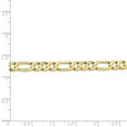 thumbnail image 5 of 10K Yellow Gold bracelet Figaro chain Concave 18 in 5.5 mm, 5 of 5
