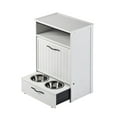 thumbnail image 6 of New Age Pet ECOFLEX Brea Dog Food Pantry in Antique White, Two 32 oz Bowl Design and Storage, 6 of 17
