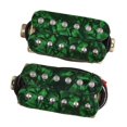 thumbnail image 3 of 2 Pcs Humbucker Ramassage Bricolage Matériau Alliage Durable Professionnel Résistant à l'Usure Couleur Verte B, 3 of 8