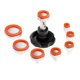 thumbnail image 3 of Abridor de Caja Trasera de Reloj Perfecl Herramienta de Reparación con 8 Troqueles Naranja, 3 of 8