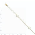thumbnail image 2 of 14K Yellow Gold bracelet Pearl Freshwater White 7.25 in, 2 of 2