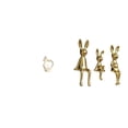 thumbnail image 1 of Colección De Figuras De Una Pareja De Artistas Y Una Familia De Conejos, Ideales Para Decorar Escritorios, Armarios, El Hogar, Como Regalo De Aniversario O Centro De Mesa., 1 of 8