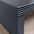 thumbnail image 3 of Hassch 47.6" Coffee Table in Ribbed Textured Design, Modern Rectangular Living Room Accent Table, Black, 3 of 7