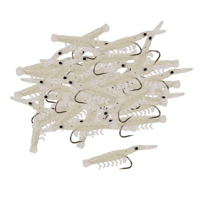 Juego de señuelos de señuelos , señuelos , señuelos suaves para aparejos de lubina-50PCS - Color verdadero Sunnimix señuelos de pesca