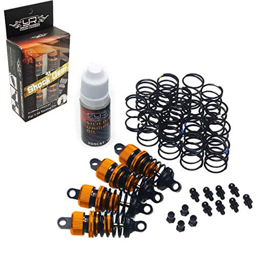 Yeah Racing Shock-Gear 55Mm Damper Set For 1/10 Rc Touring Car Orange #Dsg-0055Or