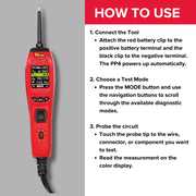 Power Probe IV - [Car Automotive Diagnostic Test Tool, Digital Volt Meter, AC/DC Current Resistance, Circuit Tester