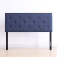 thumbnail image 1 of Hodedah Twin Size Upholstered Tufted Rectangular Headboard in Blue, 1 of 7