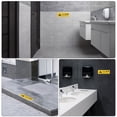 thumbnail image 5 of Unique Bargains Caution Wet Floor Sticker Sign, 11.8' x 3.9' PVC Self Adhesive Caution Slippery When Wet Decal Yellow 8Pack, 5 of 5