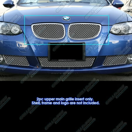 - Compatible with 2007-2010 BMW 3 Series Coupe Only Stainless Steel X Mesh Grille Grill Insert WX6983S