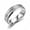 Silver-6MM, variant on Men's Two Grooves Sandblasted Titanium Steel Wedding Band, Comfort Fit Dual Glitter Inlay Ring, Hypoallergenic Daily Wear Engagement Promise Ring for Men Women