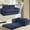 Dark Blue, variant on Mjkone 2 in 1 Convertible Sofa Bed,Folding Loveseat Sleeper Sofa bed,Floor Queen Size Couch Bed for Small Speace,Dark Gray