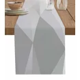 thumbnail image 2 of Geometric Pink Gray Gradient Triangle Linen Table Runner Kitchen Table ration Dining Tablecloth Wedding Party r, 2 of 7