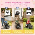 thumbnail image 6 of iYofe Ford Bronco 3-in-1 Toddler Push Car for Ages 1-3, Ride On Toy with Adjustable Parent Handle, Canopy, Safety Guardrail, Horn & Silent Wheels, Push Car for Toddlers, 6 of 8