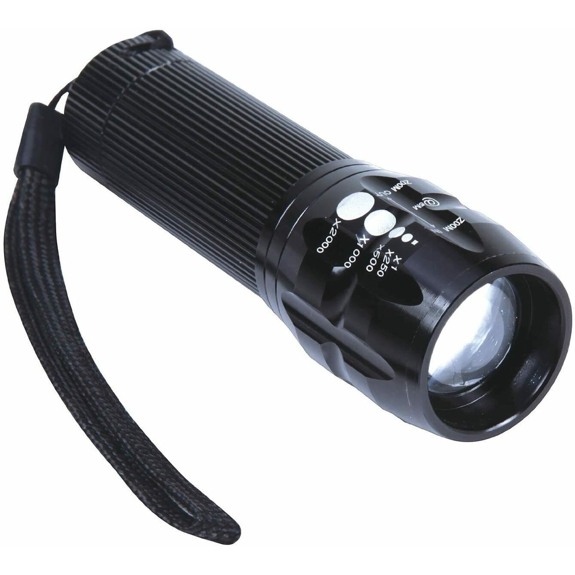 Miracle 3-Mile Zoom Flashlight - BLACK