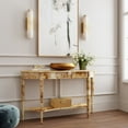 thumbnail image 3 of Butler Specialty Company Astor 54"W Wood Demilune Console Table - Light Brown, 3 of 7