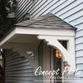 thumbnail image 6 of Ekena Millwork 4"W x 18"D x 18"H Funston Traditional Rough Sawn Bracket, Western Red Cedar, 6 of 39