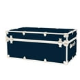 thumbnail image 4 of Rhino Trunk & Case XXL Leather Embossed Vinyl Trunk, College, Home & Office Storage 36"x18"x18" (Navy Blue), 4 of 5
