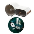 thumbnail image 4 of Toilet Roll Holder, Self Adhesive, Wall mount and storage Box, with Waterproof and , Roll Paper Dispenser White 2, 4 of 9