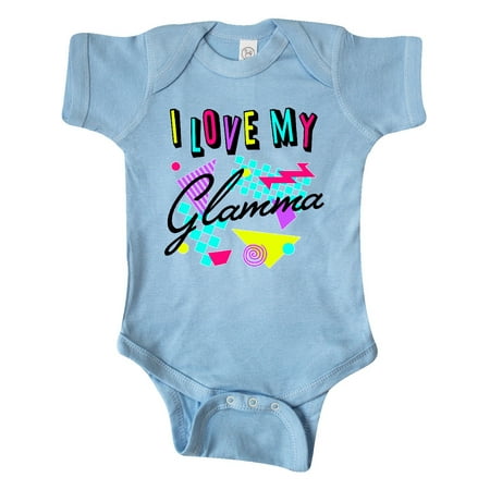 

Inktastic I Love my Glamma- 80s retro style Gift Baby Boy or Baby Girl Bodysuit
