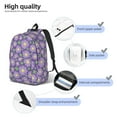 thumbnail image 4 of Yiaed Daisies Flowers Print Backpack, Premium Laptop Backpack, Travel Backpack for Women, Lightweight Backpacks, Comfortable Back Pack-Small, 4 of 7