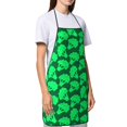 thumbnail image 4 of Easygdp Green Broccoli Apron Waterdrop Resistant with 2 Pockets,Oil Resistant Cooking Kitchen Chef Apron for Women Men, 4 of 7