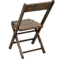 thumbnail image 4 of Emma + Oliver Slatted Wood Folding Wedding Chair - Event Chair - Antique Black, Set of 2, 4 of 6