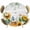 Gray, variant on Elastic Fitted Round Tablecloth, Sunflowers Waterproof Stretch Table Cover for 55"-60" Tables, Yellow Floral Bees Green Leaves Watercolor Washable Outdoor Tablecloths for Patio, Picnic, Camping