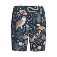 thumbnail image 2 of Lsque Retro Forest Animals Mens Sleep Pajama Shorts,Short Pajama Pants, Cotton Ultra-Soft Knit-XX-Large, 2 of 9