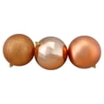 thumbnail image 3 of Northlight 12ct Shatterproof 3-Finish Christmas Ball Ornament Set 4" - Brown/Silver, 3 of 4