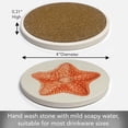thumbnail image 7 of Thirstystone Starfish Dream Single Round Absorbent Stone Coaster Create Your Own Set, 7 of 7