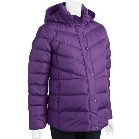 Faded Glory Maternity Hooded Puffer Coat