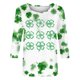 thumbnail image 2 of TaTaai Women's Fashion St. Patrick's Day Unstructured Print Loose Casual Round Neck 3/4 Sleeve T-Shirt Pullover Gift, 2 of 5