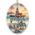 thumbnail image 7 of Istanbul City Historical Landmarks and Cultural Ornament, Artistic Turkey Handmade Christmas Gift and Souvenir, 7 of 7