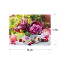 thumbnail image 5 of Northlight LED Lighted Candles and Pink Flower Arrangement Canvas Wall Art - 15.75" x 11.75", 5 of 9