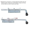 thumbnail image 3 of Unique Bargains Barrel Bolt Latch, 1 Pack 12x220mm - Carbon Steel Galvanized Spring Loaded Gate Latch Pin for Door (Silver), 3 of 5