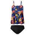thumbnail image 4 of Babysbule Women's Two Piece Tankini Set Swimsuits Printed Strapless Nylon Swimwear Beachwear Bathing Suit, 4 of 4