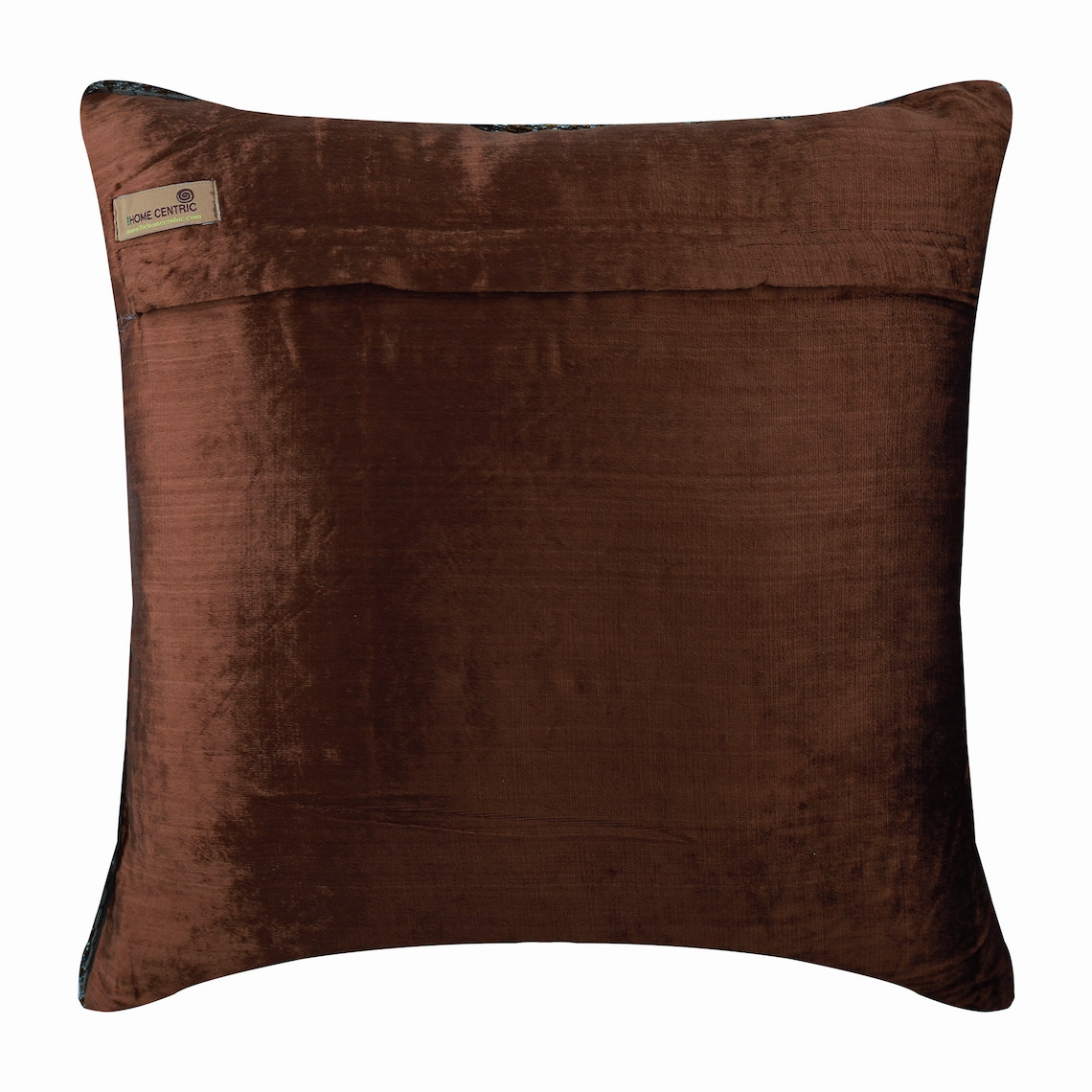 Cushion Covers, Dark Brown Throw Pillows For Couch 16x16 inch (40x40 cm), Velvet Designer Fabric Pillow Covers, Solid Color, Contemporary Decorative&nbsp;Toss - Dark Chocolate Shimmer