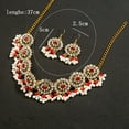 thumbnail image 6 of Ziurtnc 1 Set Vintage Style Jewelry Set Elegant Geometric Pendant Earrings Necklace Electroplating Exaggerate Jewelry for Women, 6 of 8