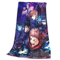 thumbnail image 3 of Jujutsu Kaisen Soft Micro Fleece Cozy Throw Blanket Lightweight Fuzzy Flannel Blankets Sofa Decor Gifts, 3 of 9