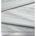 thumbnail image 2 of Soimoi Cotton Voile Fabric Horizontal Stripe Fabric Prints by Yard 42 Inch Wide, 2 of 3