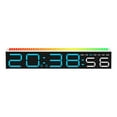 thumbnail image 1 of Reloj digital, regalos fáciles de leer, regalos multifuncionales, música electrónica de música LED gran pantalla para la sala de estar de mesa de Luz azul, 1 of 8