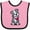 Pink and Black, variant on Inktastic Smiling Pit Bull Boys or Girls Baby Bib