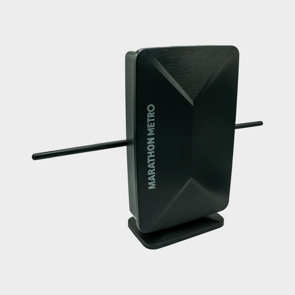 Marathon Metro Indoor TV Antenna with 25' RG6 Coaxial Cable, with 60 Miles Reception Range