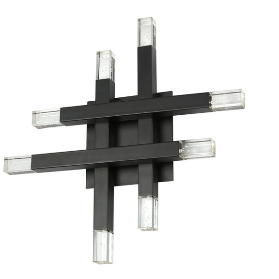 Dainolite Lighting FCS-1432W-MB 32W Wall Sconce with Acrylic Diffuser, Matte Black