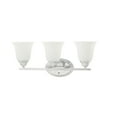 thumbnail image 3 of Aspen Creative 62231, 3-Light Bathroom Vanity, 24" Wide, Transitional Design, Chrome Finish, 3 of 6