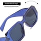 thumbnail image 5 of Gafas de sol cuadradas con borde cortado de plástico y personalidad, gafas de sol con pierna ancha y personalidad, 5 of 6